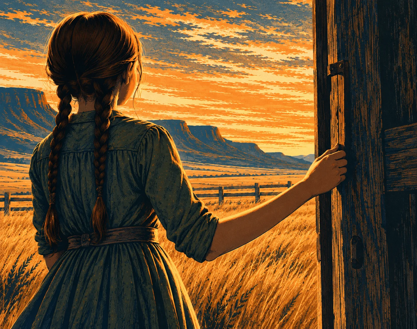 Illustrated scene from The Murder of Isaac Thompson