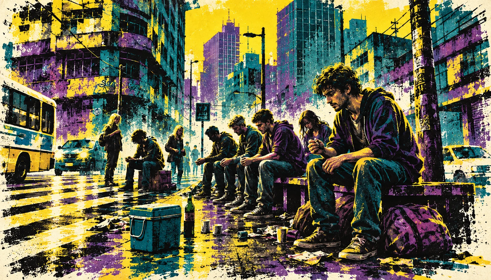 Illustrated scene from The Drugs Work