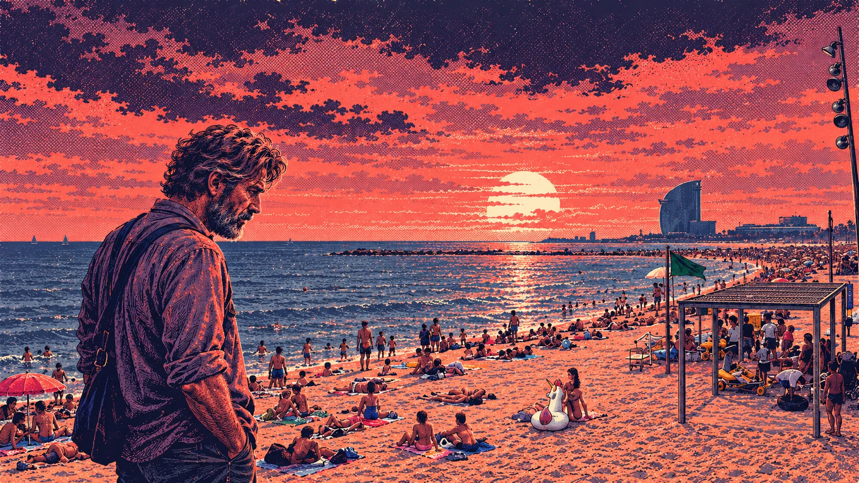 Illustrated scene from All Lives Are Final